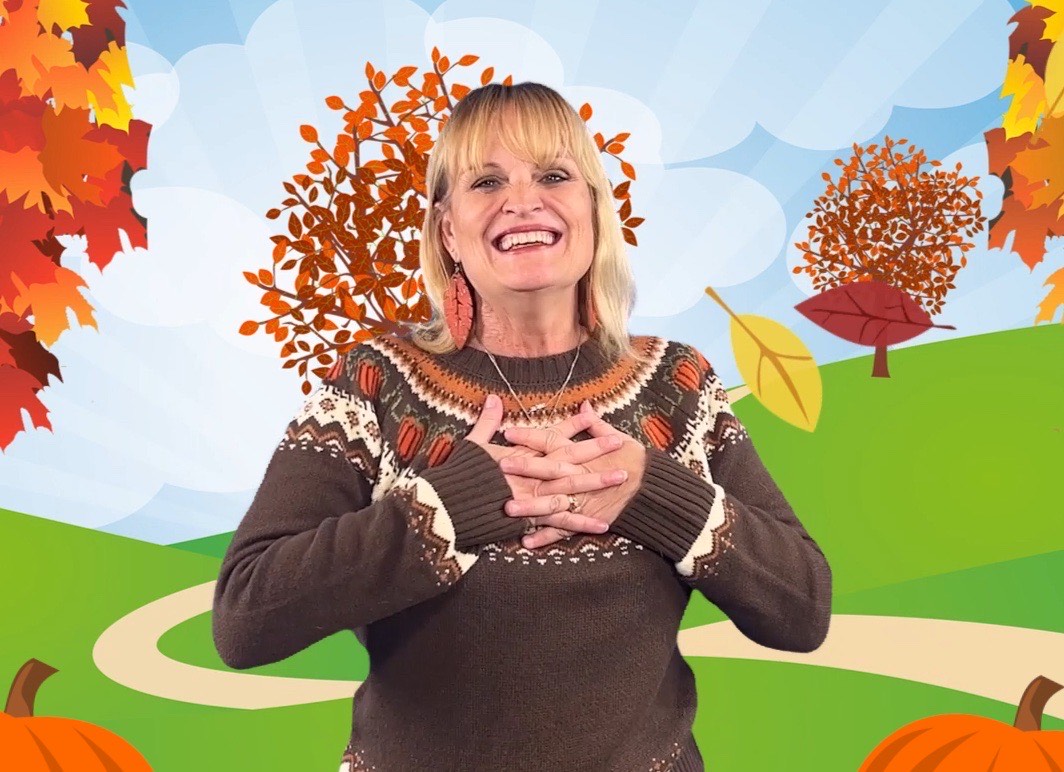 Kim Noller greeting us in fall